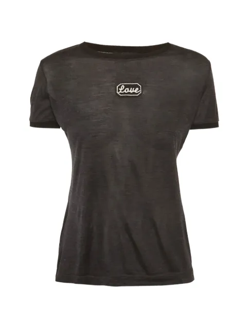 Dolce & Gabbana Pre-Owned appliqué jersey T-shirt Grey 1291706