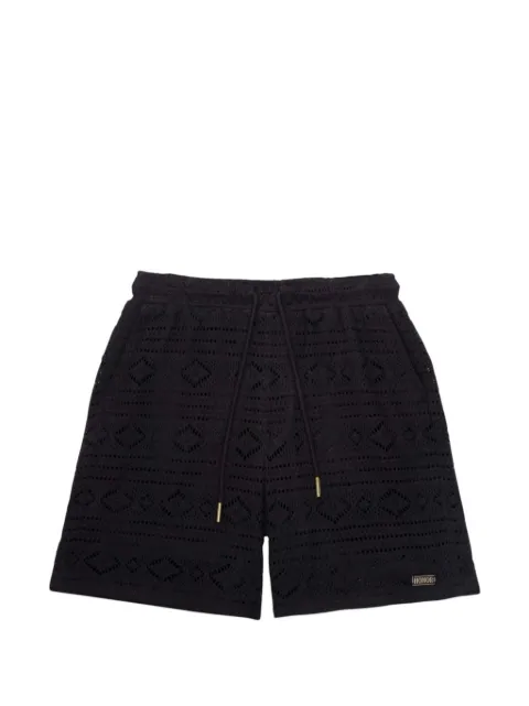 Honor The Gift pointelle crochet shorts Black HTG260261002BLK