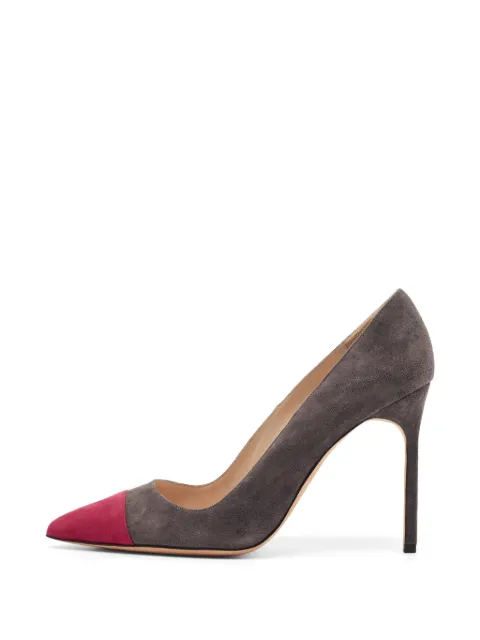 Manolo Blahnik Bipunta suede pumps Grey 1357066