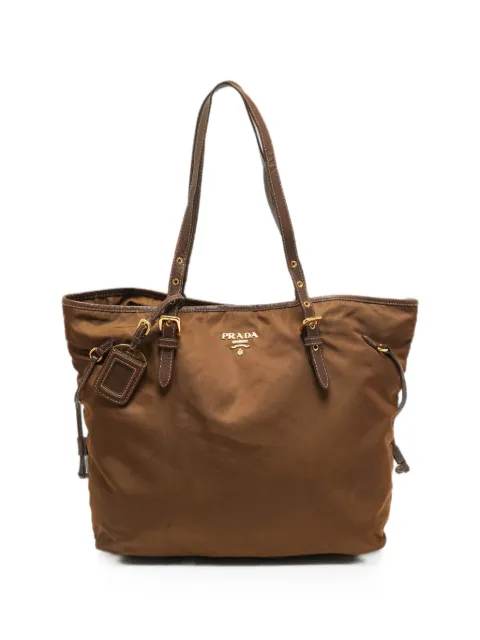 Prada Pre-Owned double-handle tote bag Brown 1280728