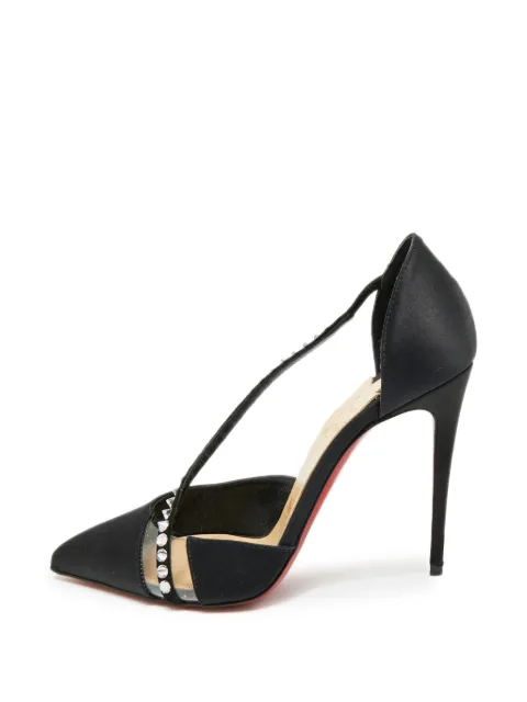 Christian Louboutin Pre-Owned Krystal Cross D'Orsay pumps Black 1275838