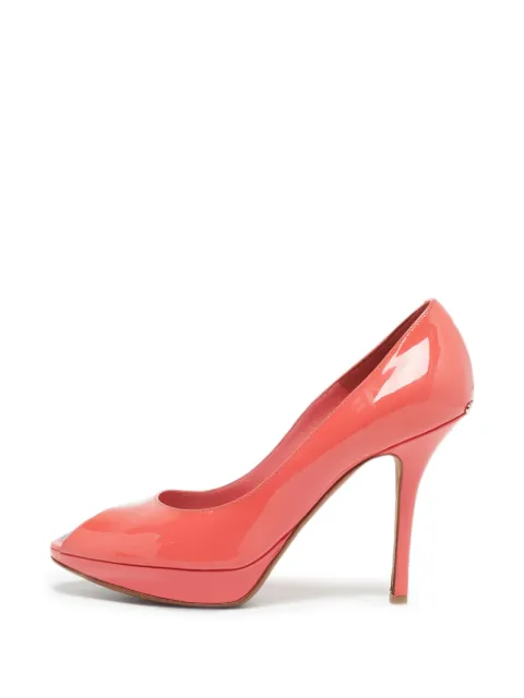 Christian Dior Pre-Owned Miss Dior peep-toe pumps Red 1300203
