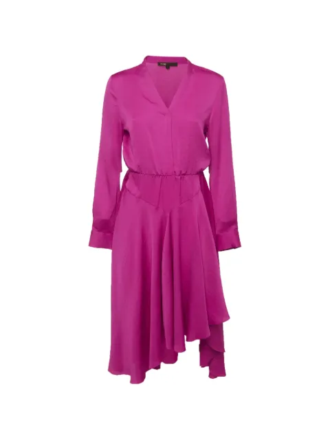 Maje Rushia asymmetric midi dress Pink 1339757
