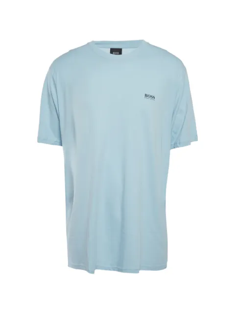BOSS logo-print T-shirt Blue 1316590