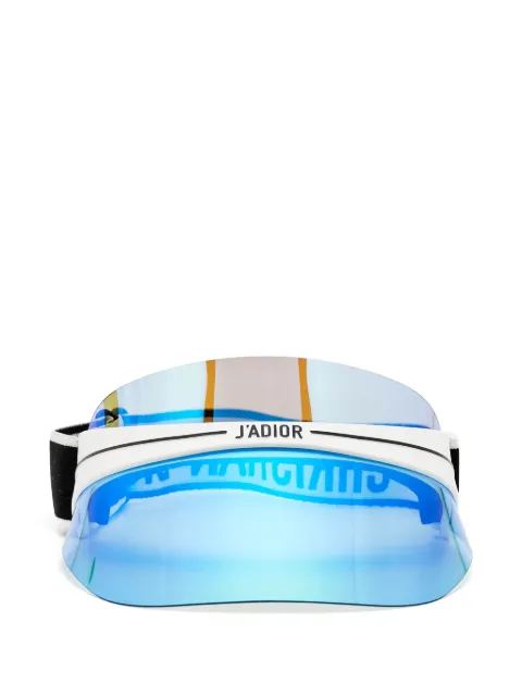 Christian Dior Pre-Owned DiorClub1 iridescent sun visor White 1347409