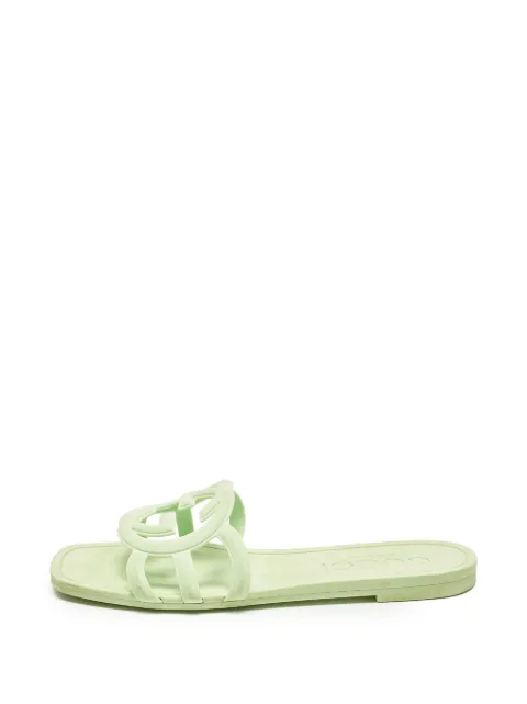 Gucci Pre-Owned Interlocking G slides Green 1357637