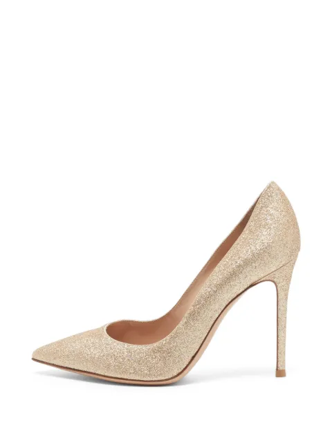 Gianvito Rossi Gianvito glitter pumps Gold 1330952