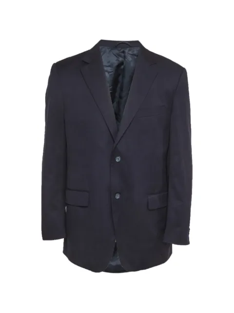 Balmain Pre-Owned single-breasted wool blazer Blue 1305325