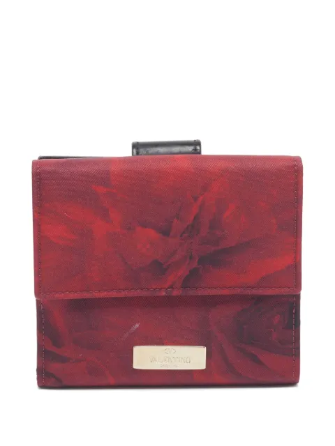 Valentino Garavani Pre-Owned floral-print wallet Red 1324922