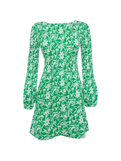 Maje floral-print mini dress Green 1277090