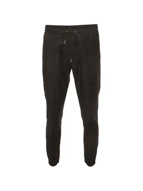 Christian Dior Pre-Owned gabardine zip-detail track pants Black 1331660