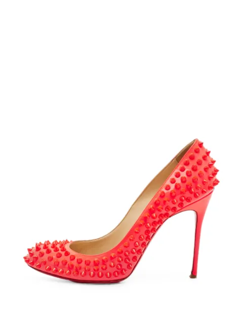 Christian Louboutin Pre-Owned Fifi spiked pumps Orange 1314467