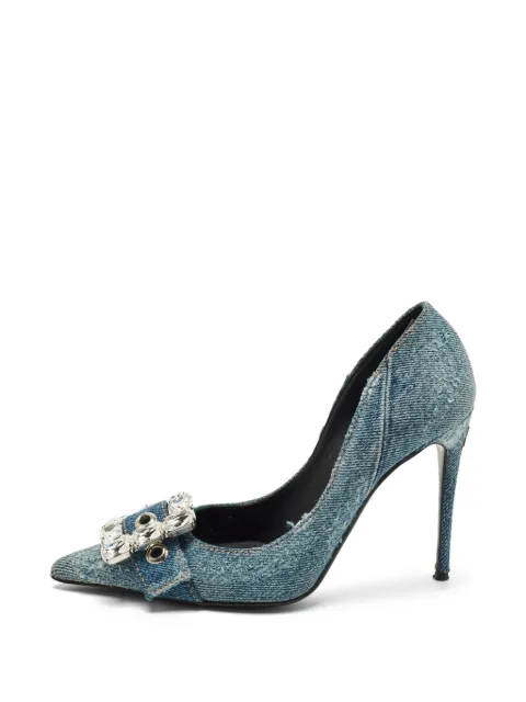 Dolce & Gabbana Pre-Owned Bellucci buckle-detail pumps Blue 1257244