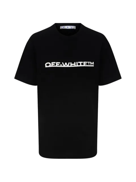 Off-White Pre-Owned Underlined-logo T-shirt Black 1302269