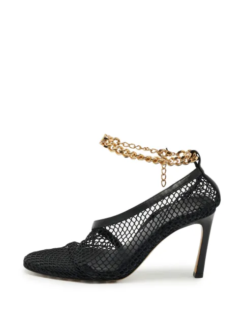 Bottega Veneta Pre-Owned Stretch chain-link mesh pumps Black 1356134
