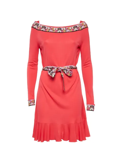 PUCCI Pre-Owned belted mini dress Pink 1308832