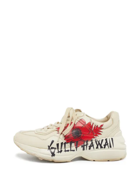 Gucci Pre-Owned Rhyton Hawaii sneakers Neutrals 1315641