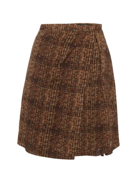 Weekend Max Mara plaid-pattern mini skirt Brown 1309907