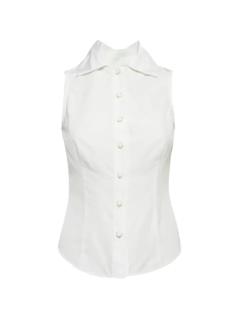 Moschino Pre-Owned sleeveless shirt White 1305799