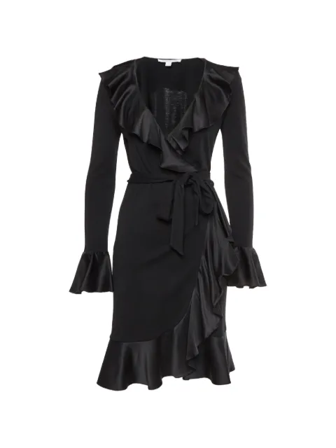 DVF Diane von Furstenberg wrap-design midi dress Black 1334749