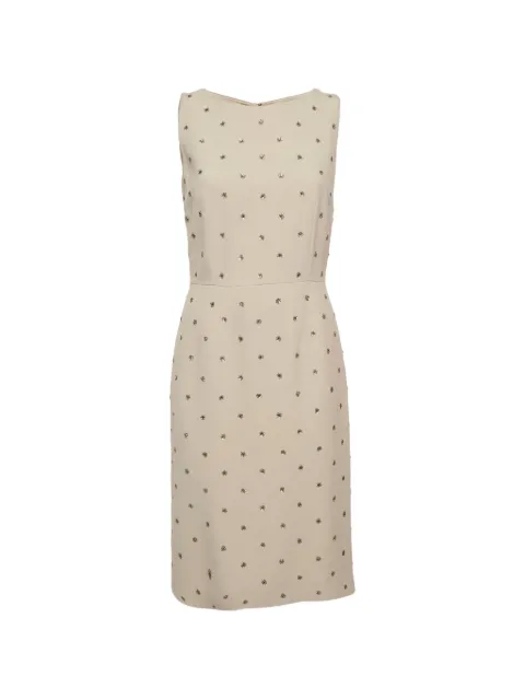 Dolce & Gabbana Pre-Owned embellished twill dress Neutrals 1293137