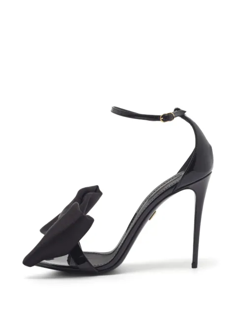 Dolce & Gabbana Pre-Owned Keira bow heeled sandals Black 1357941