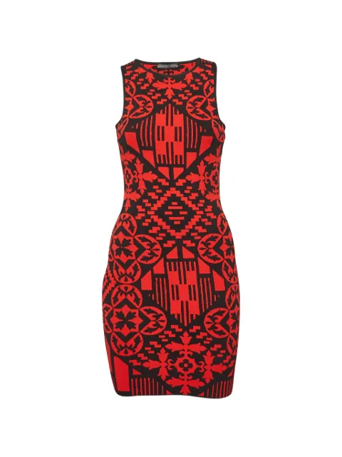 Alexander McQueen Pre-Owned jacquard mini dress Red 1306881
