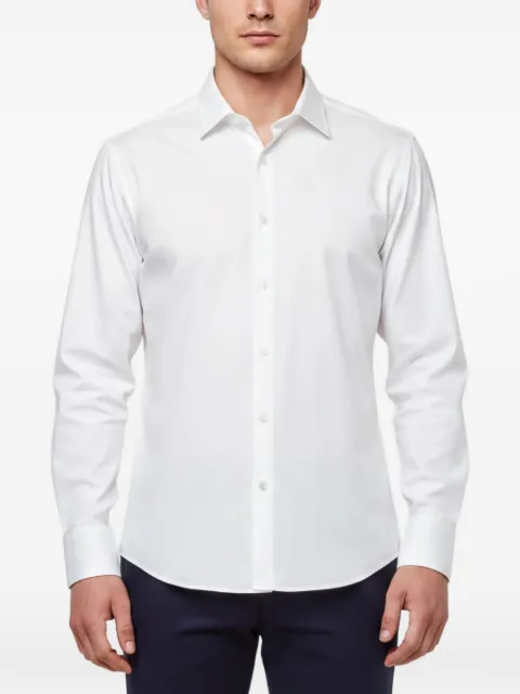 BOSS Enzo regular-fit textured shirt White 1344420