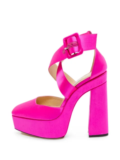 Jimmy Choo Pre-Owned Gaia buckle pumps Pink 1302603
