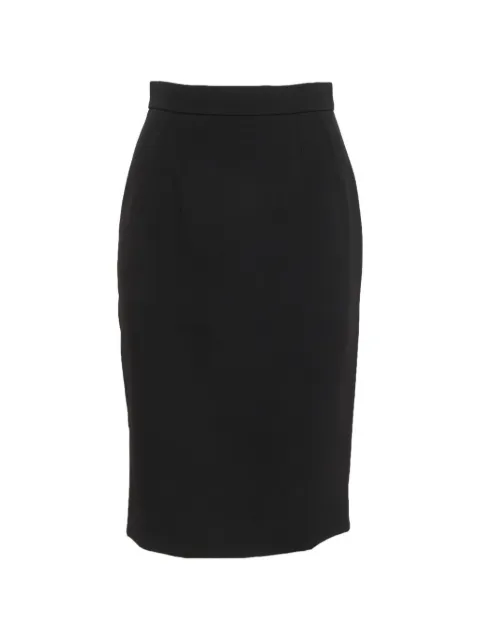 Dolce & Gabbana Pre-Owned crepe pencil skirt Black 1291676
