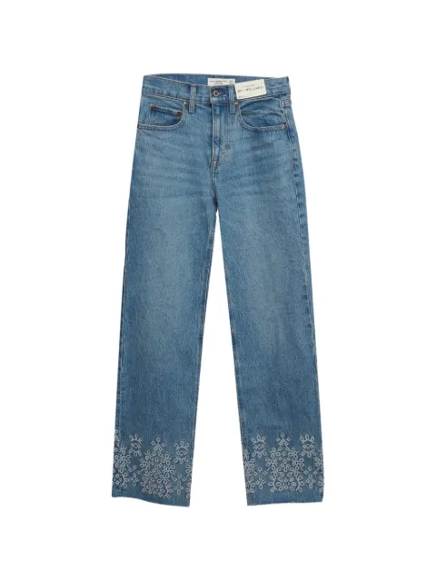 Abercrombie & Fitch 90's Relaxed embroidered jeans Blue 1309885