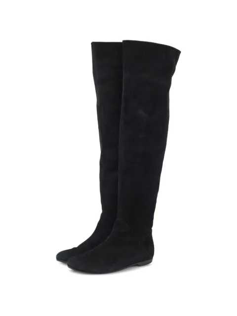 Giuseppe Zanotti Vintage suede knee-length boots Black 1301017