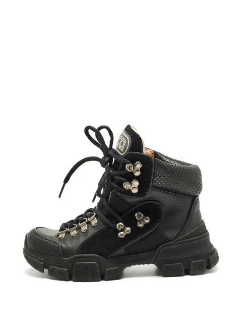 Gucci Pre-Owned Flashtrek leather boots Black 1300070