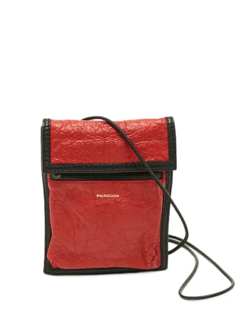 Balenciaga Pre-Owned Explorer leather crossbody bag Red 1295866