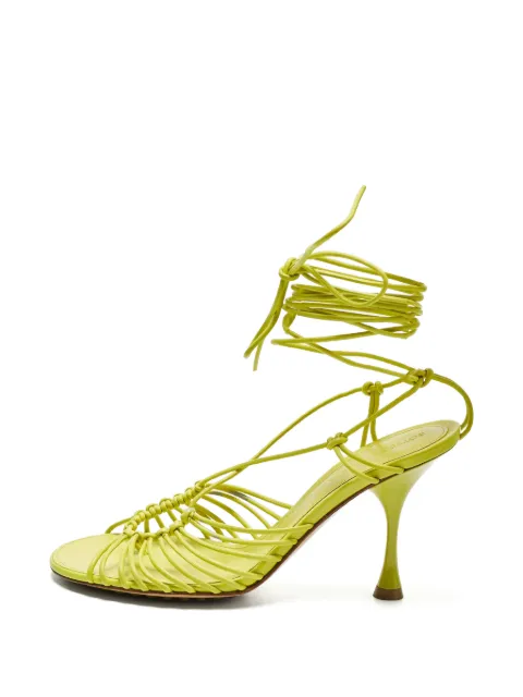 Bottega Veneta Pre-Owned Lagoon Dot ankle-strap sandals Green 1257306