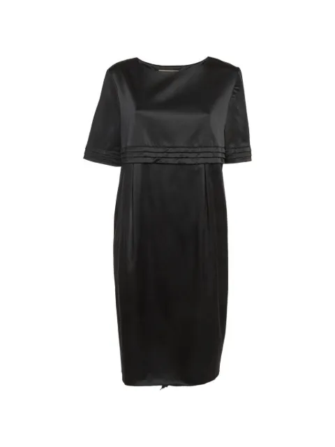 Burberry Pre-Owned pleated satin dress Black 1309809