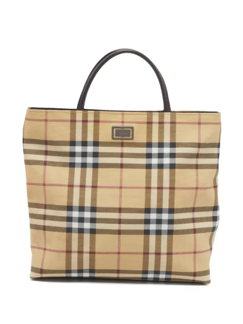 Burberry Pre-Owned Nova Check tote bag Neutrals 1349849