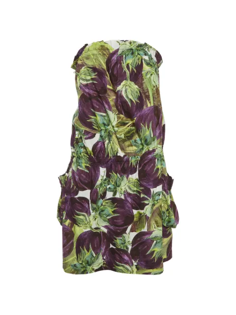 Dolce & Gabbana Pre-Owned floral-print mini dress Purple 1287723
