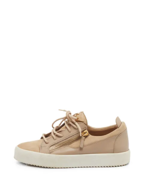 Giuseppe Zanotti Vintage side-zip panelled sneakers Neutrals 1329768