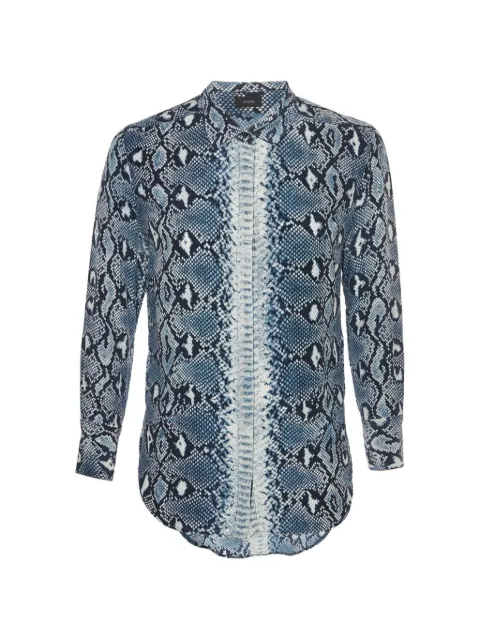 JOSEPH Lydie python-print shirt Blue 1331062