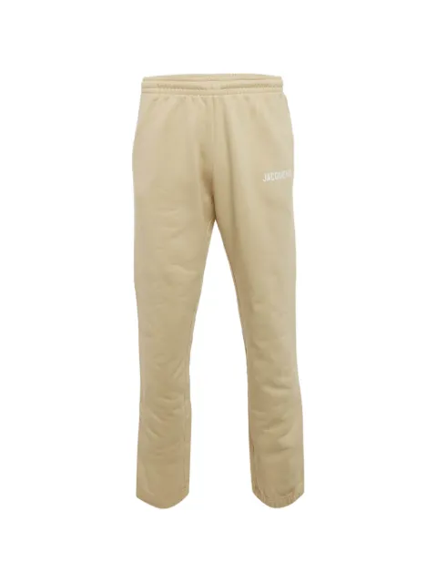 Jacquemus Pre-Owned logo-print track pants Neutrals 1277216