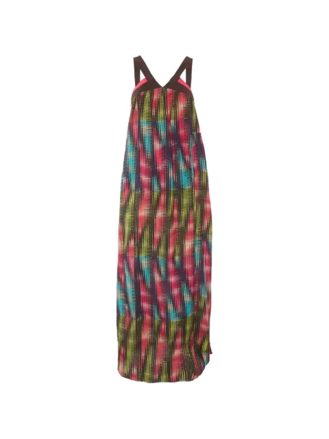 Missoni Pre-Owned abstract-print maxi dress Black 1320498