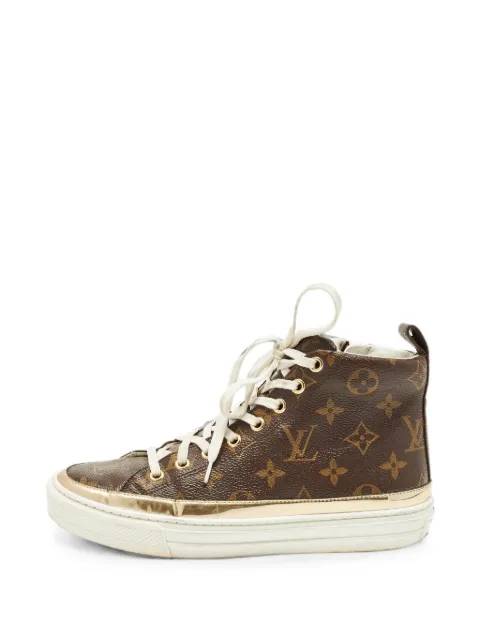 Louis Vuitton Pre-Owned monogram high-top sneakers Brown 1300897