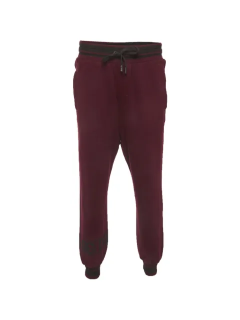 Dolce & Gabbana Pre-Owned drawstring tapered joggers Red 1336833