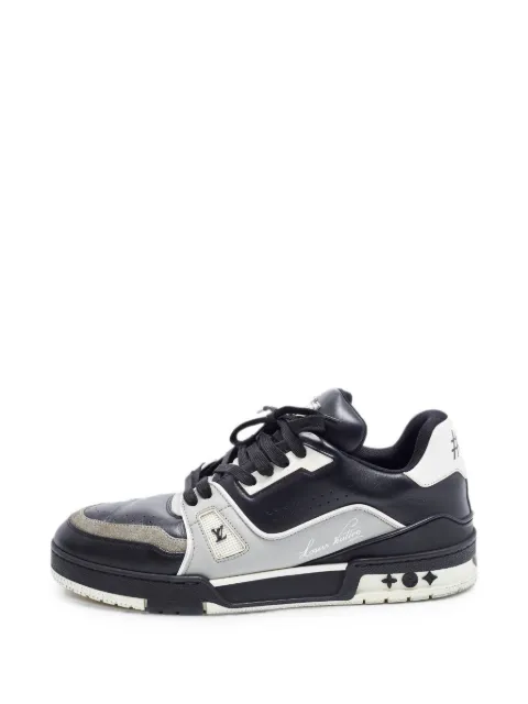 Louis Vuitton Pre-Owned LV Trainer paneled sneakers Black 1356075