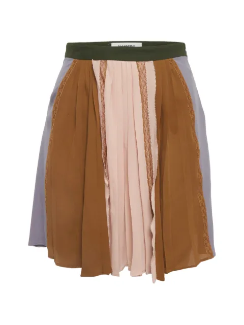 Valentino Garavani Pre-Owned pleated mini skirt Purple 1293809