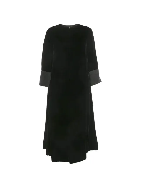 CHANEL Pre-Owned long-sleeve long cape coat Black 1257291