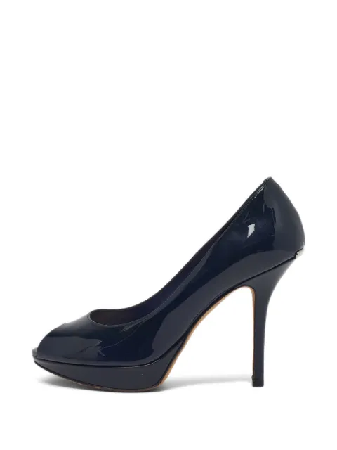 Christian Dior Pre-Owned Miss Dior peep-toe pumps Blue 1286641