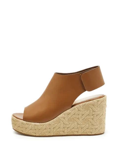 Christian Dior Pre-Owned Attitude wedge sandals Brown 1278679