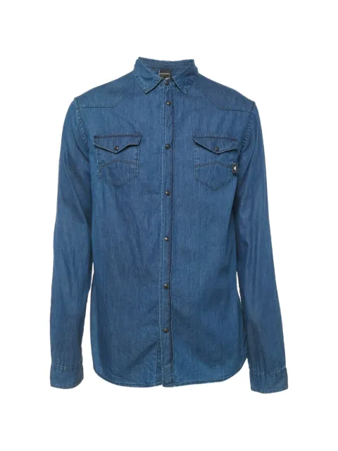 Emporio Armani Pre-Owned 2018 long-sleeve shirt Blue 1275765